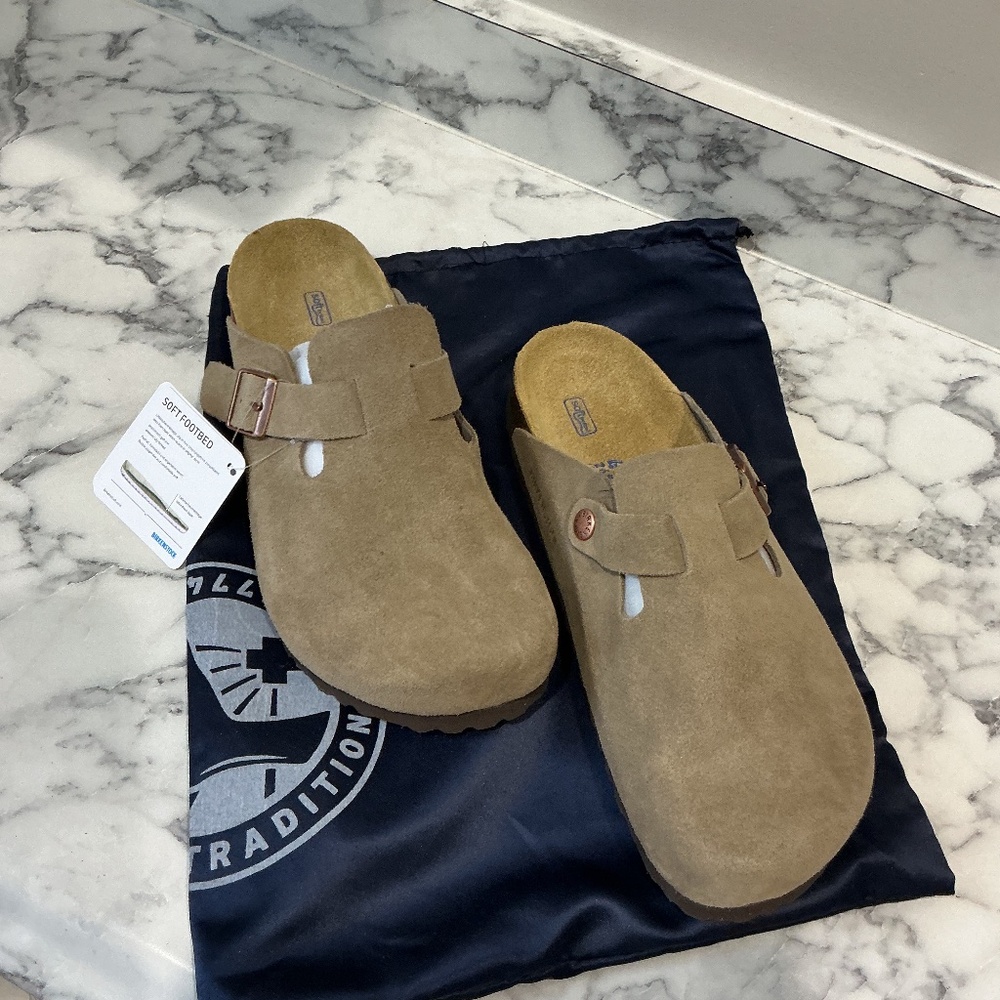 Birkenstock Boston Clog Women's Light Brown Size EU41 New